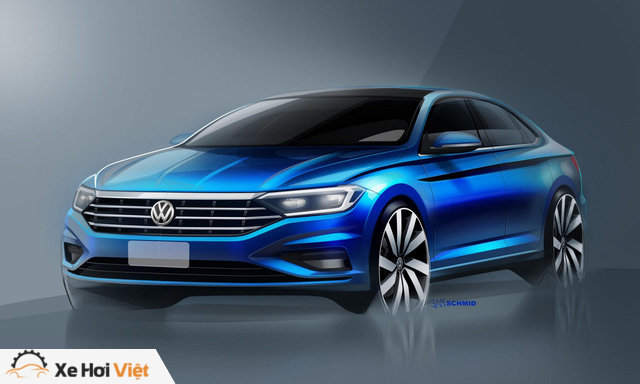 Volkswagen hé lộ Jetta thế hệ mới, đối đầu Toyota Corolla - Ảnh 1.