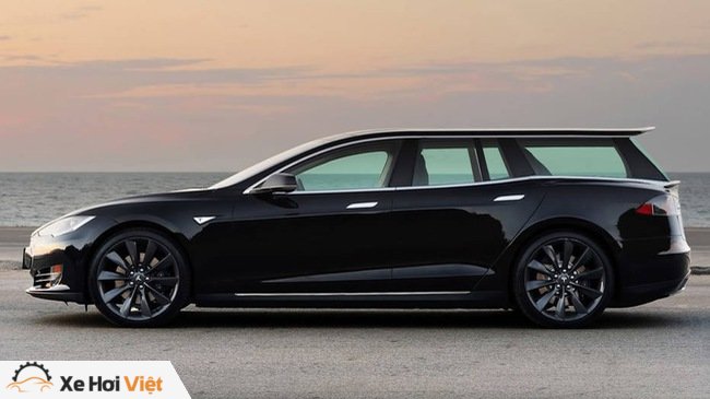 Tesla Model S đầu tiên được độ thành phiên bản wagon