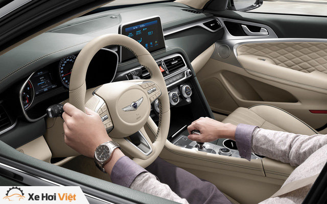 Xế sang Hàn Quốc Genesis G70 đầu tiên về Việt Nam - Ảnh 6.