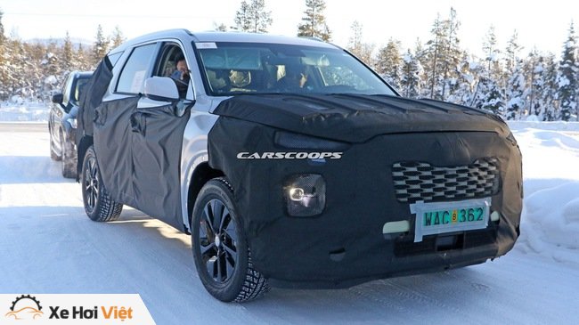 Hyundai chạy thử mẫu SUV cỡ lớn đầu tiên - đàn anh Santa Fe 2019