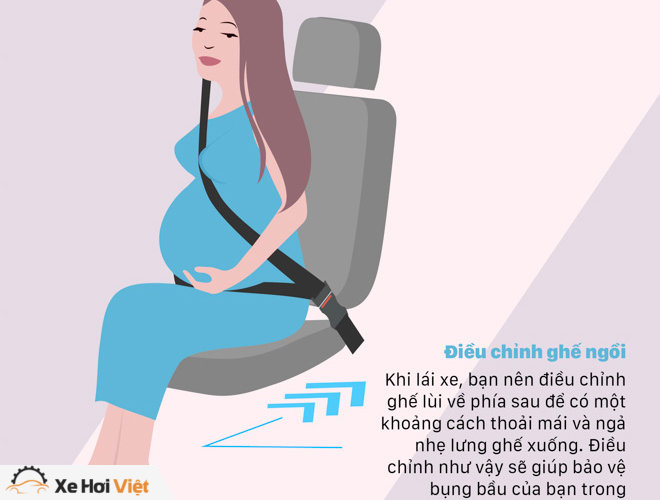 Kinh nghiệm ngồi xe ôtô an toàn cho phụ nữ mang thai - 4