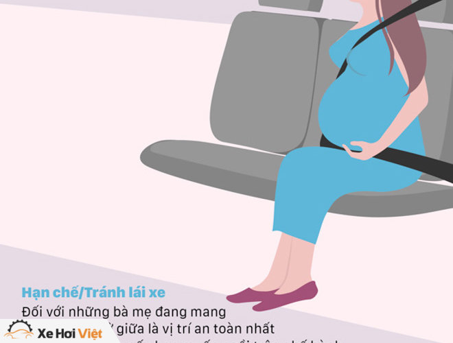 Kinh nghiệm ngồi xe ôtô an toàn cho phụ nữ mang thai - 3