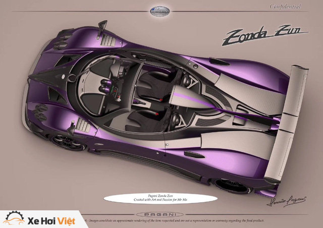 Pagani Zonda siêu đắt đỏ cho đại gia thích tím thủy chung - Ảnh 2.
