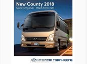 Hyundai Hưng Thịnh, Bán xe Hyundai New County 2018, thiết kế mới mẻ.