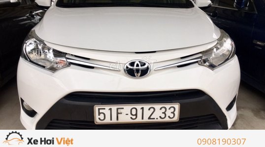 Toyota Vios 2016 Trắng số sàn xe ít đi như mới - Anh Phong - MBN:10897 -  0972115961