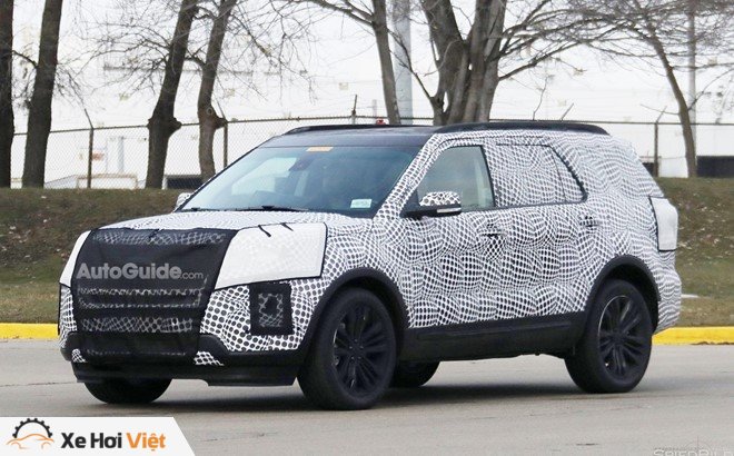 Ford Explorer 2019 lo dien tren duong chay thu hinh anh 1